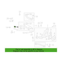 Audi Porsche Suspension Control Arm Nut WHT002557